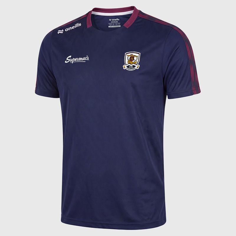 Adults Galway Imperium T-Shirt (Marine/Marooon/White)