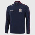 Kids Galway Imperium Brushed Half Zip Top (Marine/Maroon/White)