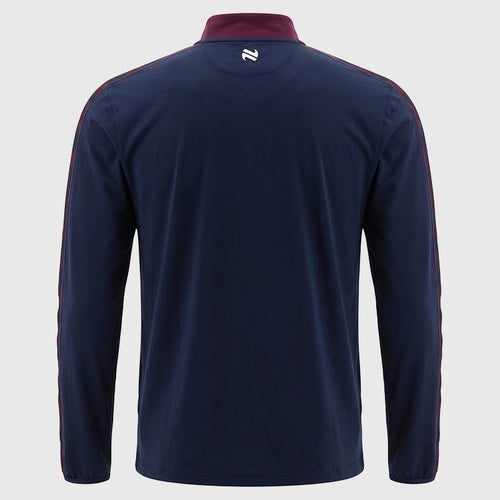 Adults Galway Imperium Half Zip Top (Marine/Maroon/White)