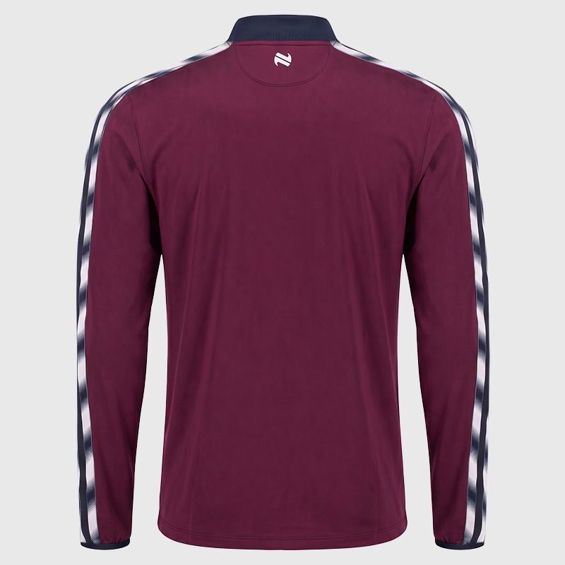 Adults Galway Imperium Half Zip Top (Maroon/Marine/White)