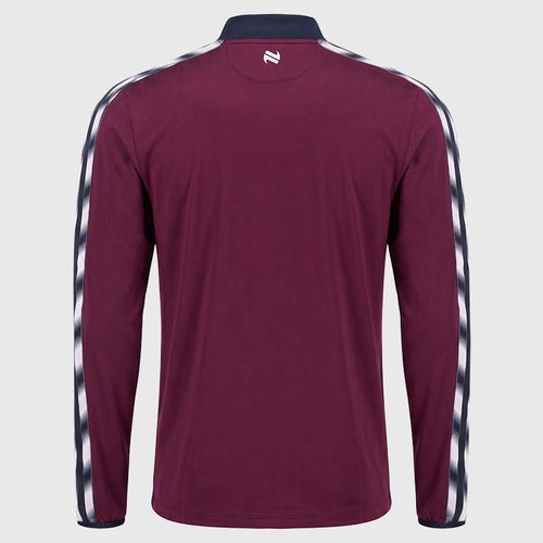 Adults Galway Imperium Half Zip Top (Maroon/Marine/White)