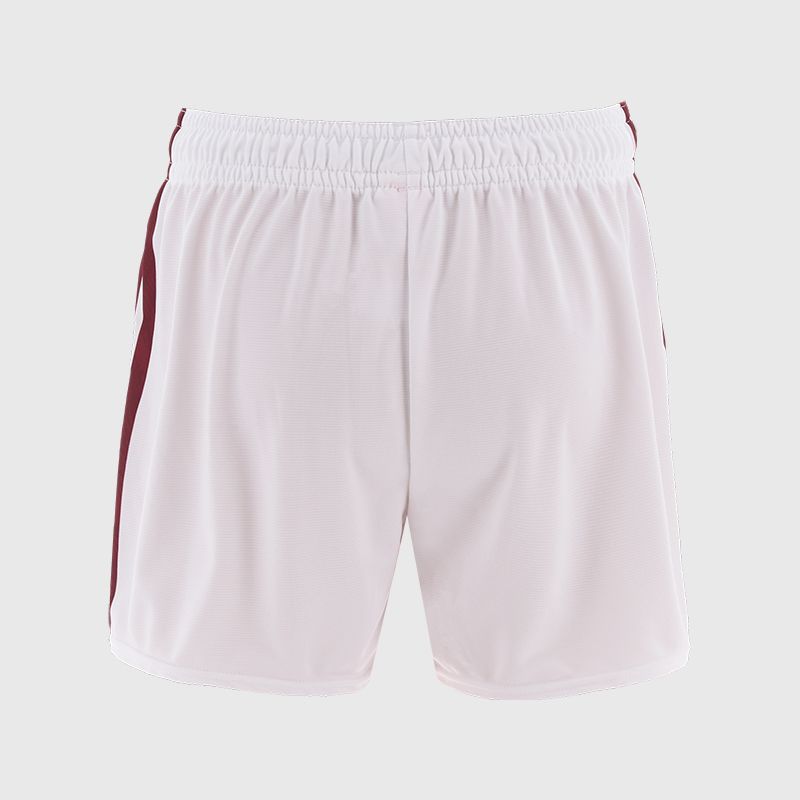 Kids Galway GAA Home Shorts 2025 (White/Maroon)
