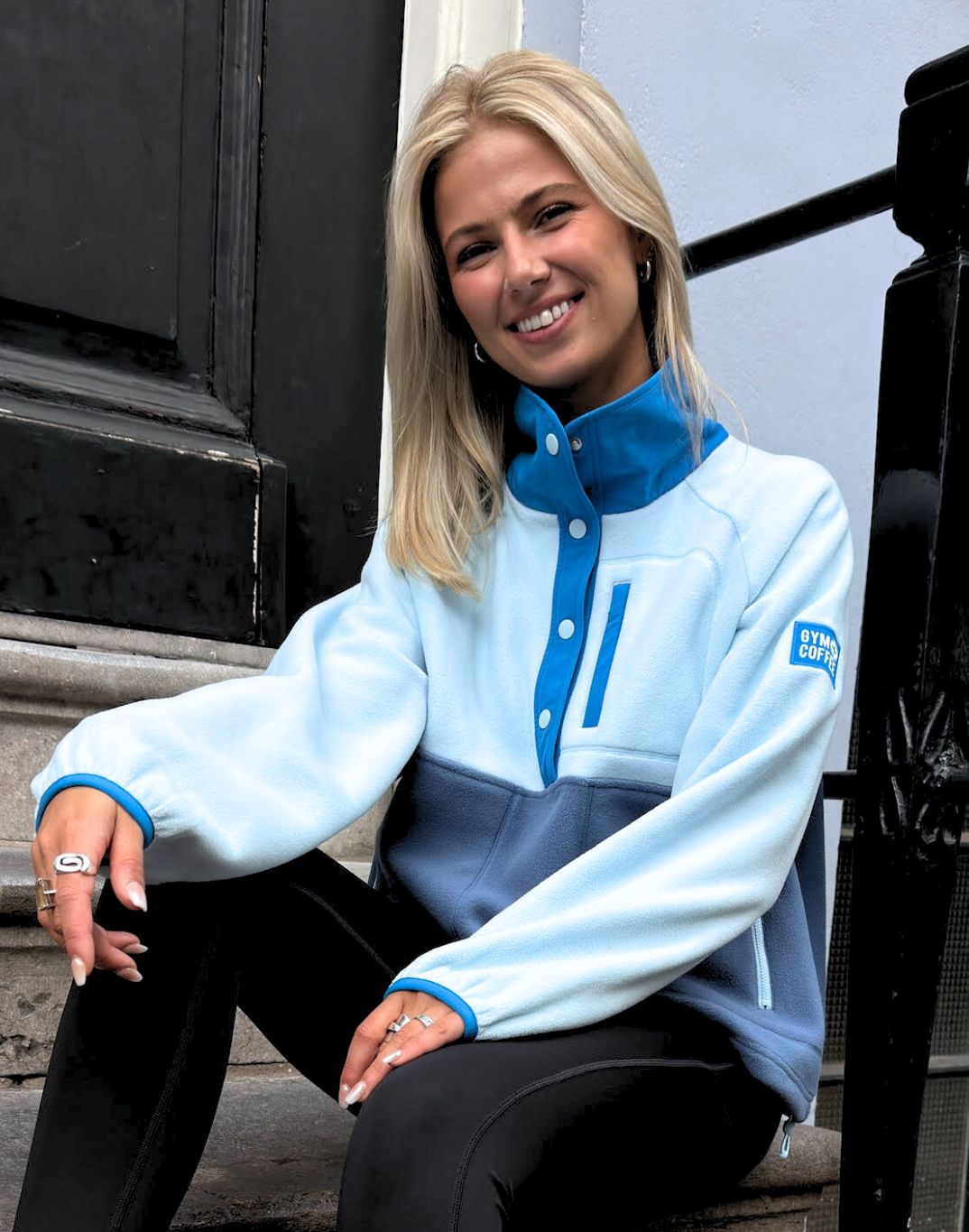 Snap Polar Fleece (Oasis Blue)