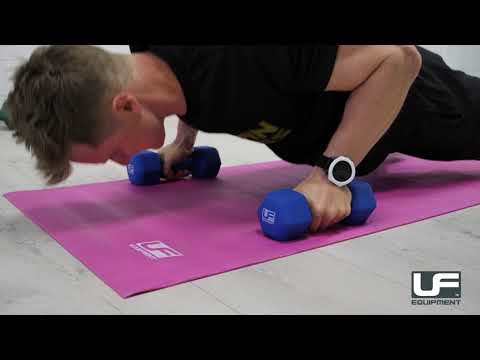 Hex Dumbells Neoprene Covered (Sky)
