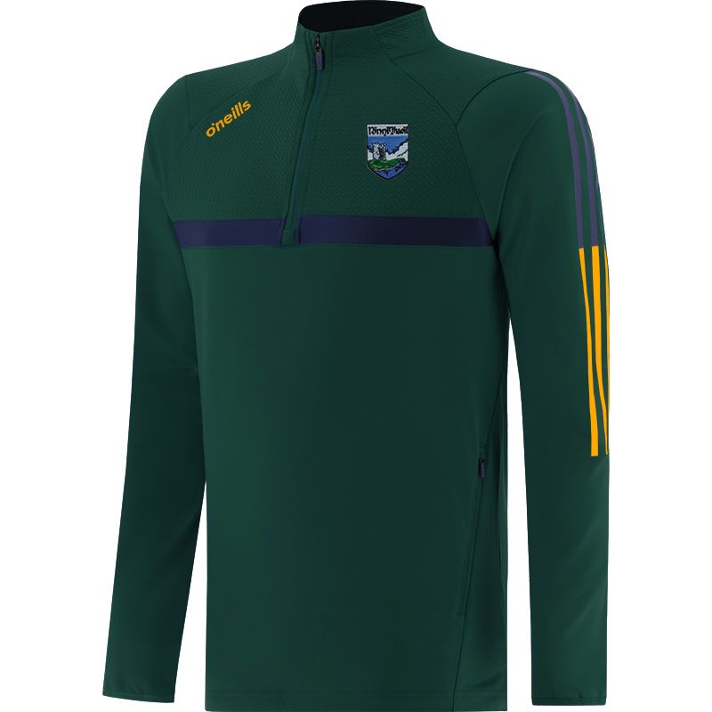 Renvyle Focus Brushed Half Zip Top (Bottle/Marine/Amber)