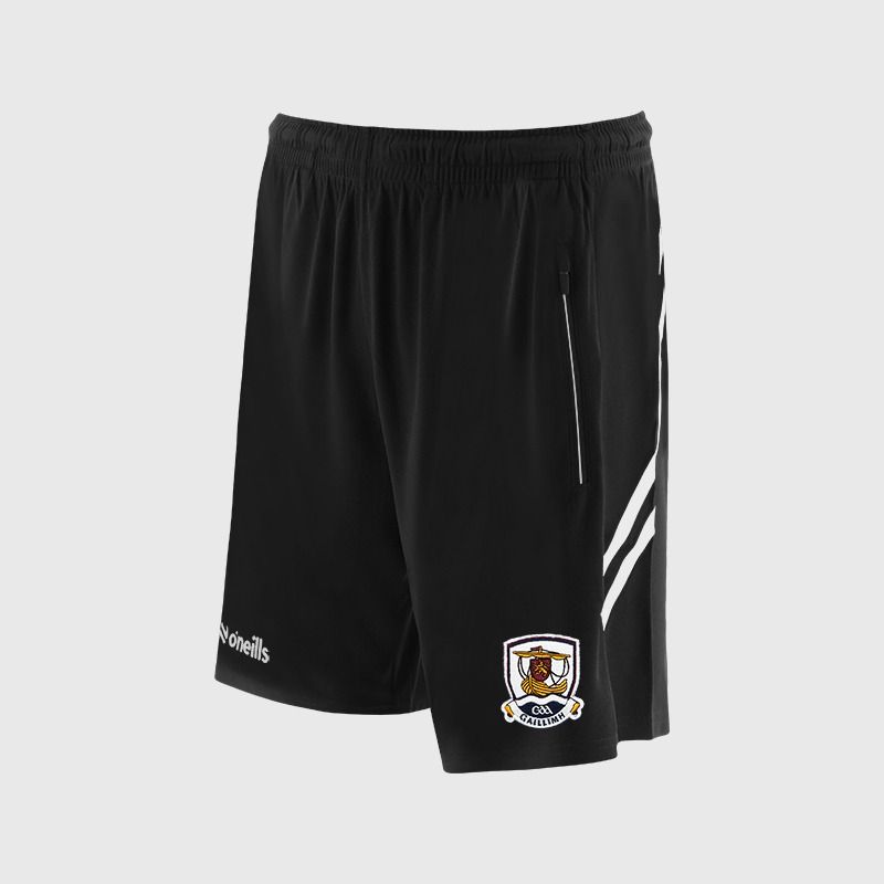 Adults Galway Sedona Poly Training Shorts (Black/White)