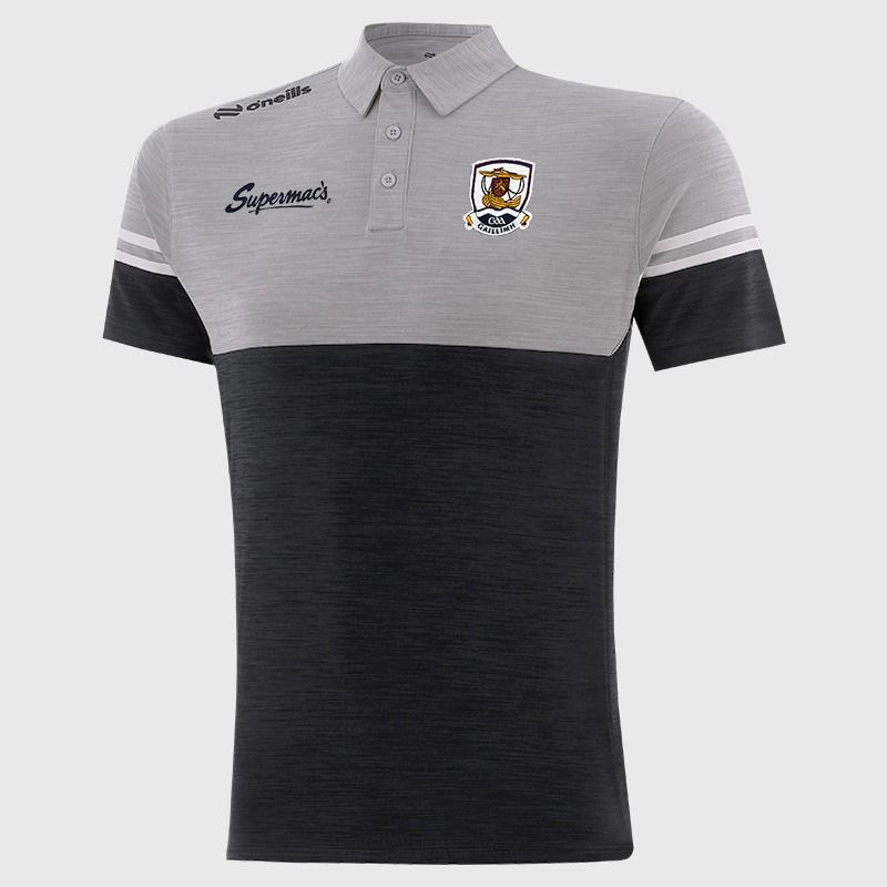 Adults Galway Sedona Polo (Black/Silver/White)