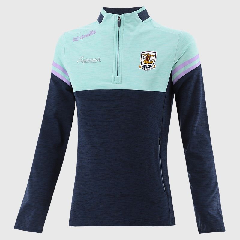 Kids Galway Sedona Half Zip Top (Marine/Green/Purple)