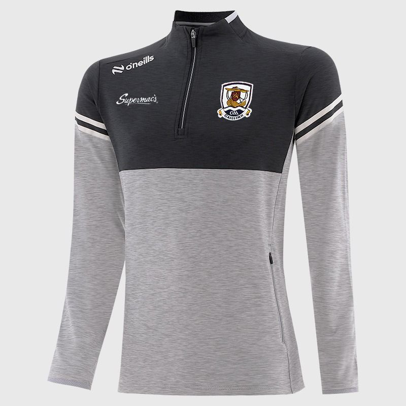 Kids Galway Sedona Half Zip Top (Silver/Black/White)