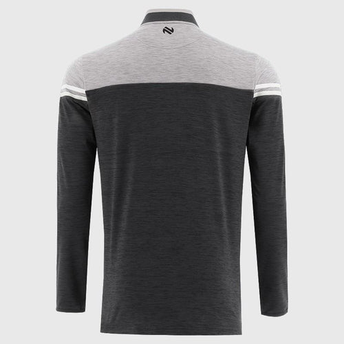 Adults Galway Sedona Half Zip Top (Black/Silver/White)