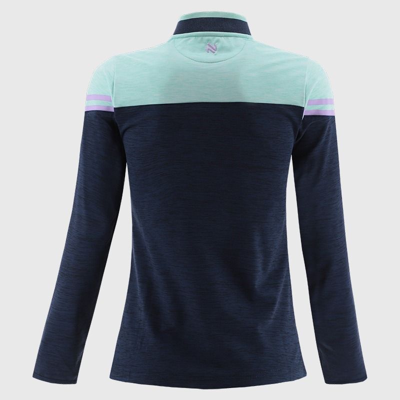 Kids Galway Sedona Half Zip Top (Marine/Green/Purple)