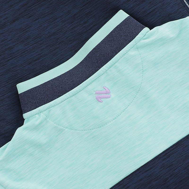 Kids Galway Sedona Half Zip Top (Marine/Green/Purple)