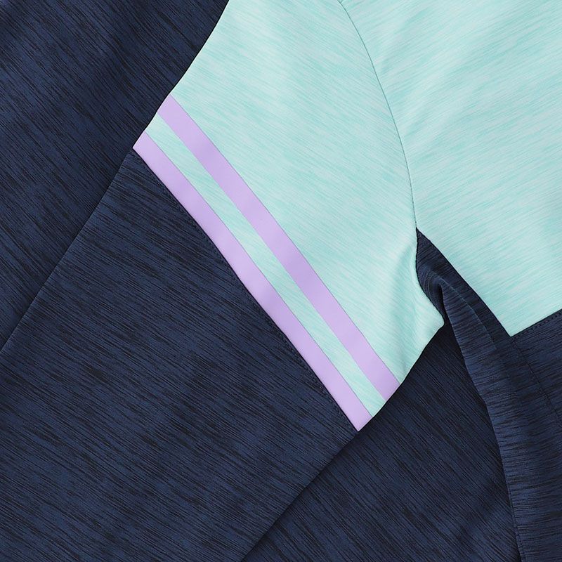 Kids Galway Sedona Half Zip Top (Marine/Green/Purple)