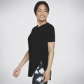 Womens GoDri Swift Tunic Tee (Black)
