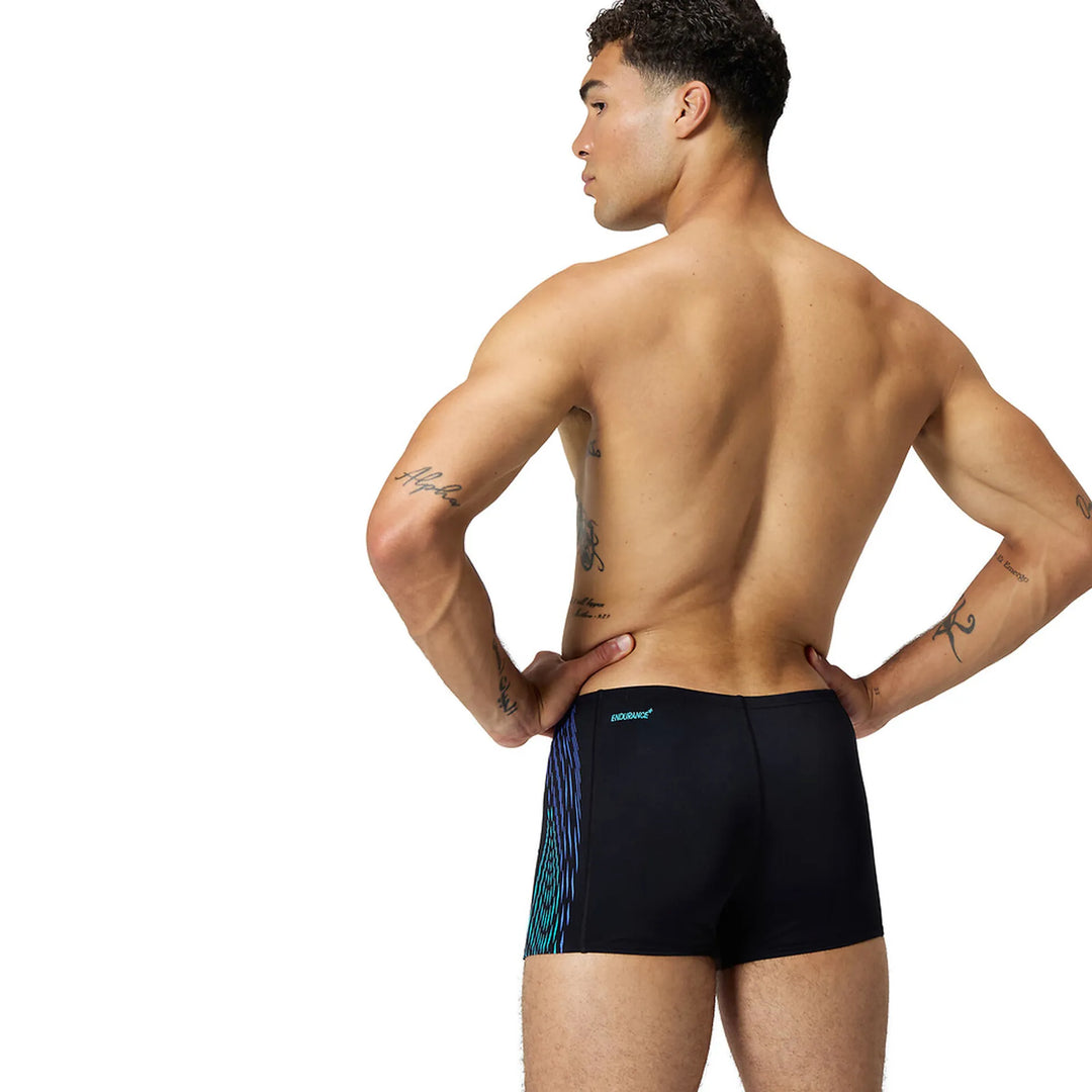 Men's Tech Panel Aquashort (Black/Blue)