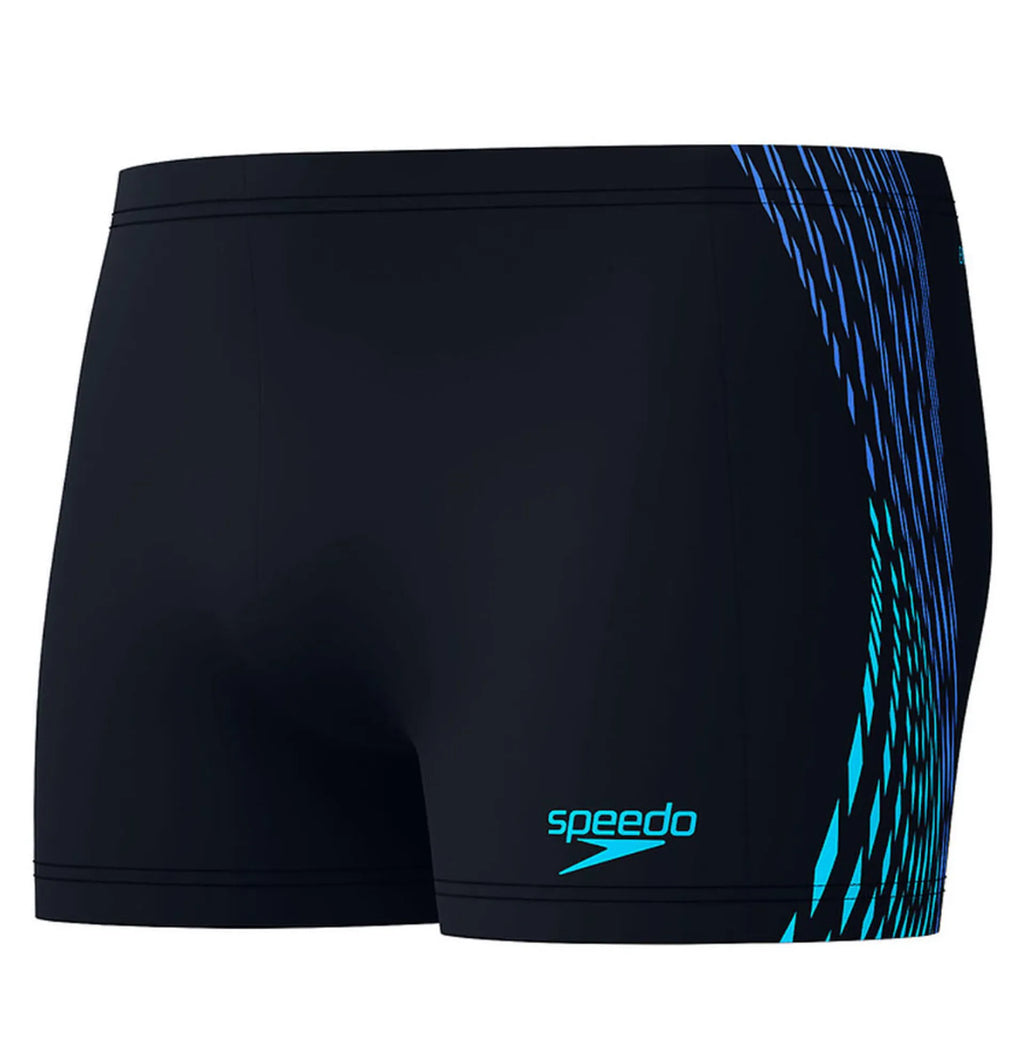 Men's Tech Panel Aquashort (Black/Blue)