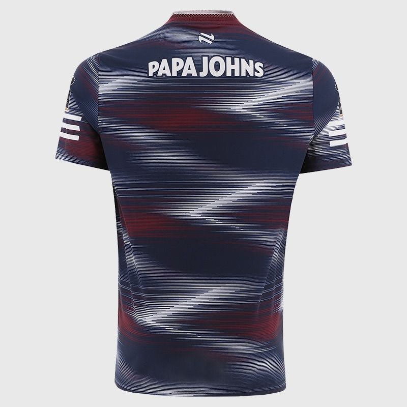 Adults Galway Hurling Short Sleeve Training Top 2026 (Navy/White/Maroon)