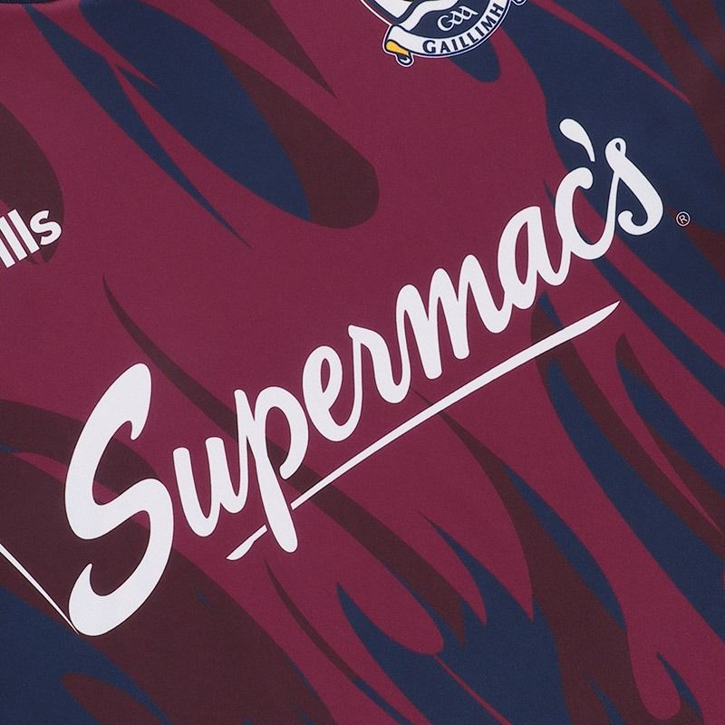 Adults Galway Hurling Short Sleeve Training Top 2026 (Maroon/Navy/White)