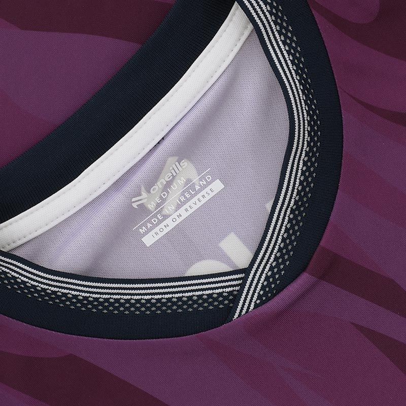 Galway GAA Kids' Short Sleeve Training Top 2026 (Purple/White/Navy)
