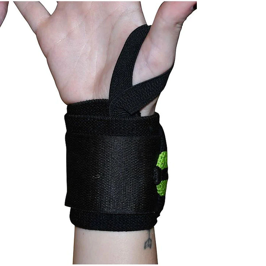 Wrist Support Wraps (Black/Green)