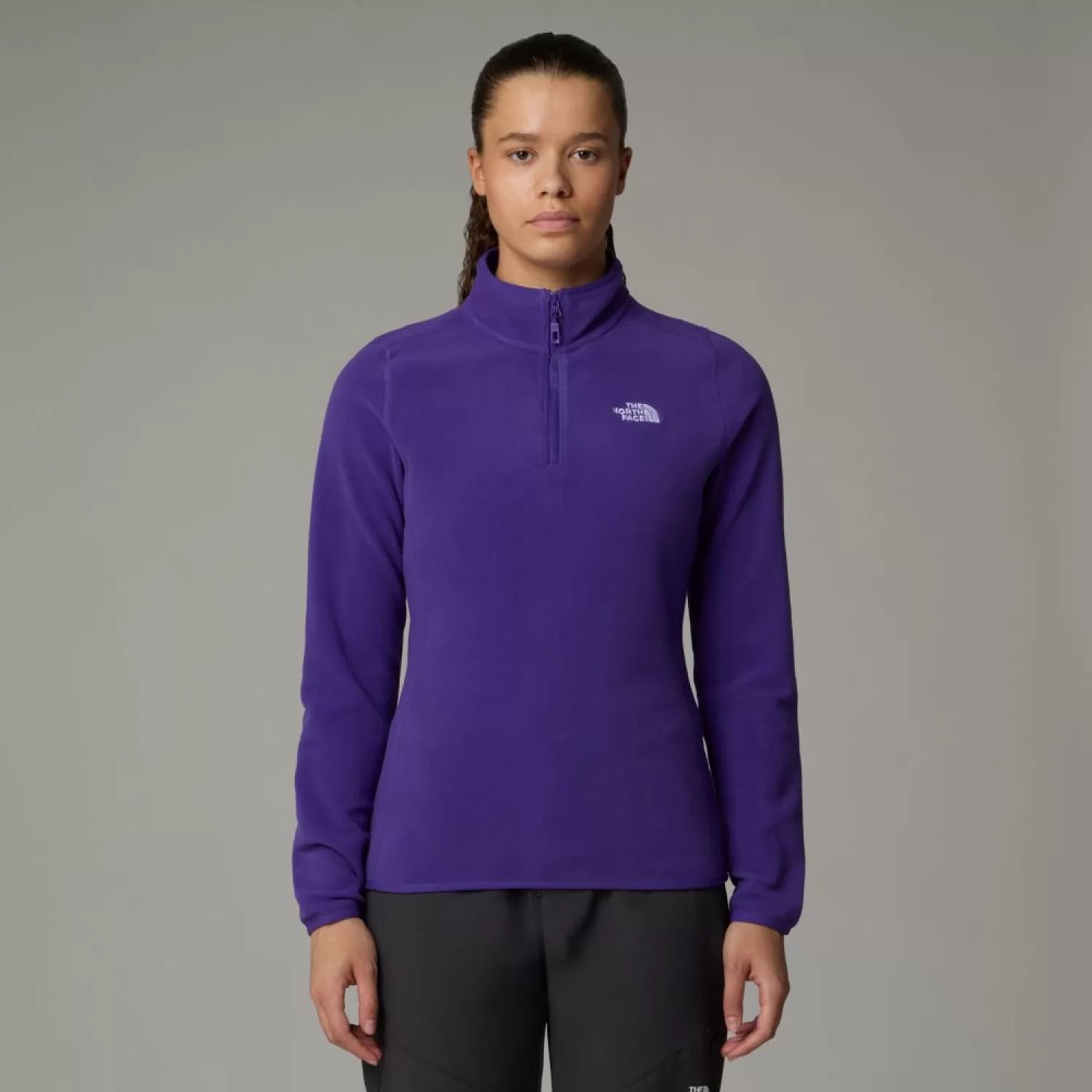 Womens 100 Glacier 1/4 Zip Fleece (Peak Purple)